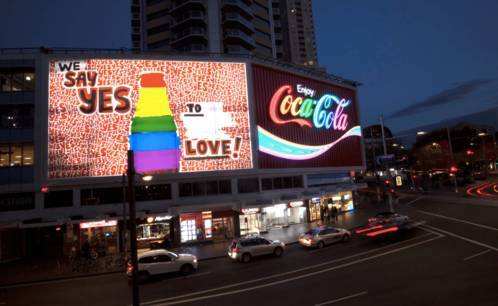 澳大利亚-悉尼世界广场led大屏广告投放